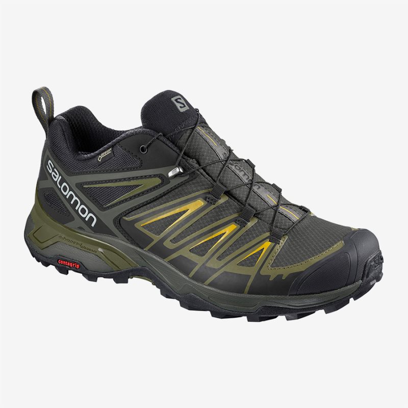 Scarpe Trekking Salomon X ULTRA 3 GTX Uomo Verde Oliva IT 9-H74